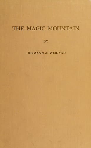 Thomas Mann's novel, Der Zauberberg