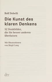 Die Kunst des klaren Denkens