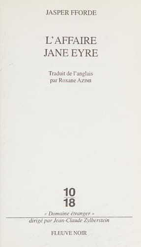 L'affaire Jane Eyre (Thursday Next vol. 1)