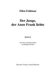 Der Junge, der Anne Frank liebte